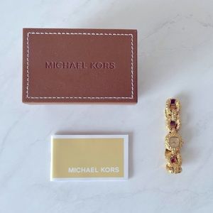 Michael Kors Gold thin dainty rope watch